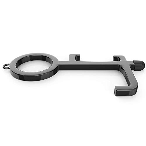 Abridor de porta de aço inoxidável anti micróbio, Ferramentas de toque I No Touch Multi Ferramentas