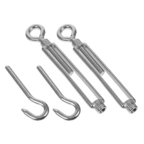 PRETYZOOM 2 Pzas Tensores de Acero Inoxidable para Cable M8 Tamaño miniatura 7
