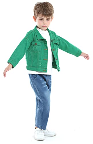 Image of Joe Wenko Kids Toddler Baby Boys Girls Casual Outerwear Denim Jacket
