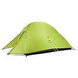 Naturehike Cloud-up 2 Upgrade Ultraleichte Zelte Doppelten 2 Personen Zelt 3-4 Saison für Camping Wandern (20D Hellgrün Upgrade)
