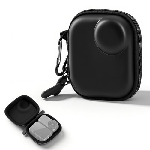Image of ZORBES Portable Carrying Case Cover for DJI Osmo Nano Vlogging Camera, Action Camera Storage Case Bag Compact EVA Shockproof Waterproof Carrying Case with Soft Velvet Interior & Carabiner Clip
