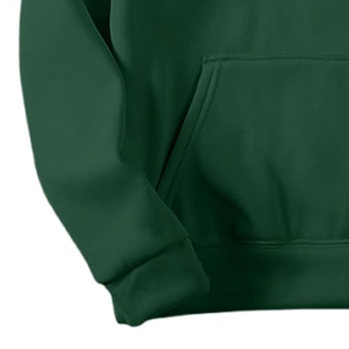 Hoodies for Men Pullover,Oversized Long Sleeve Fleece Hooded Sweatshirt Lightweight Casual Fall Winter Y2K Hoodies Green4