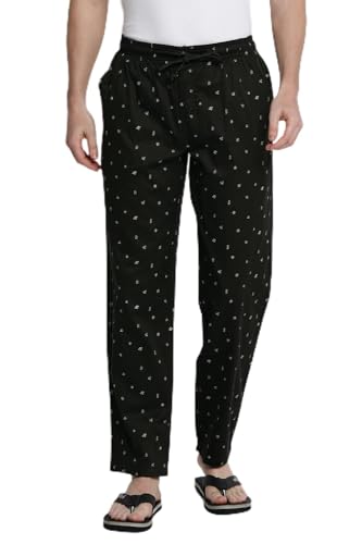 Image of Van Heusen Men Athleisure Allover Print Pyjamas - 100% Combed Cotton - Drawstring Waist, Ultra Soft