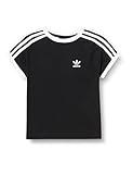 Textura suave adidas 3STRIPES tee T-Shirt, Unisex-Child, Black/White, 4-5Y