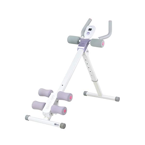 leikefitness-Height-Adjustable-Ab-Trainer-Abdominal-Whole-Body-Workout-Machine-Waist-Cruncher-Core-Toner-Leg-Thighs-Buttocks-Shaper-with-LCD-Monitor-AB9300 leikefitness Height Adjustable Ab Trainer Abdominal Whole Body Workout Machine Waist Cruncher Core Toner,Leg,Thighs,Buttocks Shaper with LCD Monitor AB9300 (Purple)