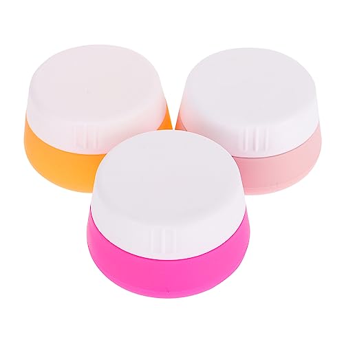 PATKAW 5 Juegos Botella De Gel De Sílice Crema Manos Viaje Travel Bottles Tarro De Crema Para Los Ojos Contenedor De Viaje Vacío Tapas Suministro De Viaje Suministro De Crema 3 Piezas * 5