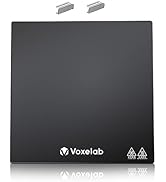 Voxelab Upgraded Tempered Glass Plate, 3D Printer Build Surface Heated Bed Cover for Aquila/Aquil...