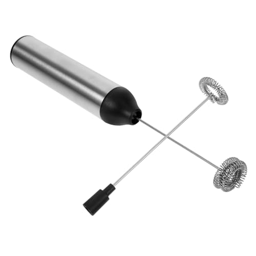 Healifty 1pc Rechargeable Milk Froth Machine Mini À Coffee Machine Simple Frothing Single Foamer Formula Mixer Handheld Milk Frother Egg Silver