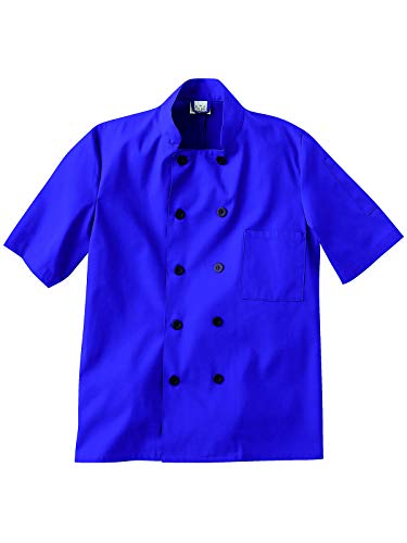 Five Star 18001/18025 Unisex Short Sleeve Chef Coat Purple 2XL