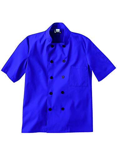 five star chef coat - Five Star 18001/18025 Unisex Short Sleeve Chef Coat Purple 3XL