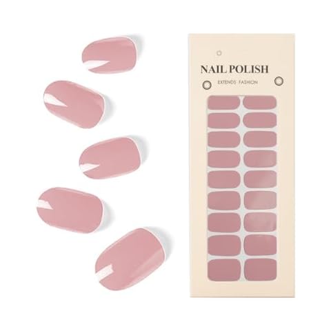 NAILDOKI Nail Stickers 22 Pieces Full Wraps Nail Polish Strips, Self-Adhesive Gel Nail Art Decals for Women Girls Cover