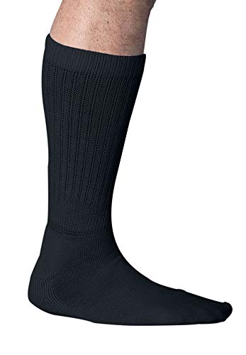 KingSize Men's Big & Tall Mega Stretch Socks - Big - XL, Black