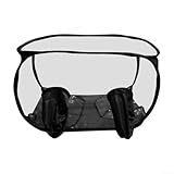 Yuanpgky Tragbares Pilz-Zuchtzelt, 90 x 60 x 60 cm, faltbar, statische Luftbox für drinnen und draußen, Pilzzucht-Set mit Reißverschluss (schwarz)