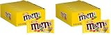 M&M's Peanuts Snack en Bolitas de Colores con Cacahuete y Chocolate con Leche, Pack Ideal para Compartir o Regalar en Navidad, 24 x 45g (Paquete de 2)