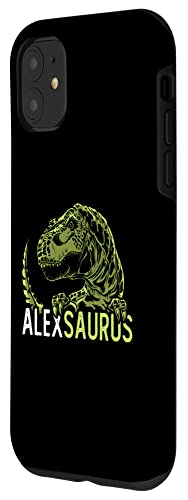 Iphone 11 Alex Saurus Personalized Name Dinosaur T-Rex Case #TOP1