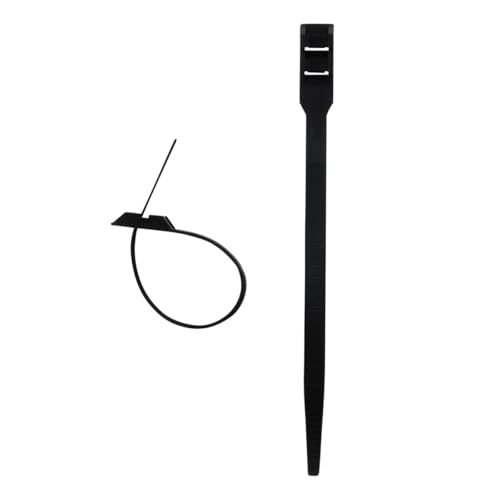 Lot de 100 colliers de câblage 9x 180mm - Noir - Zenitech