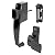 Prime-Line K 5071 Contemporary Push Button Latch, 1 Pack, Black