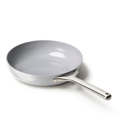 Image of Caraway Nonstick Ceramic Frying Pan (2.7 qt, 10.5 inch) - Non Toxic, PTFE & PFOA Free - Oven Safe & Compatible with All Stovetops (Gas, Electric & Induction) - Gray