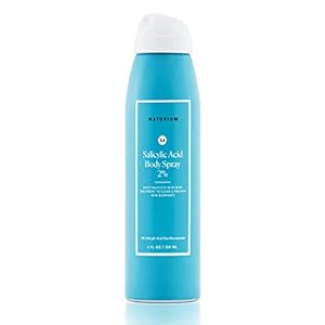 Naturium Salicylic Acid Body Spray 2%, Blemish-Fighting & Pore Treatment, with Niacinamide Plus Encapsulated Salicylic Acid, 4 oz
