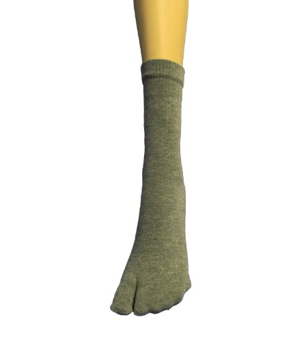 Image of COUVER Quarter - Midcalf High Flip Flop, Split toe Socks for Women, Tabi Big Toe Socks