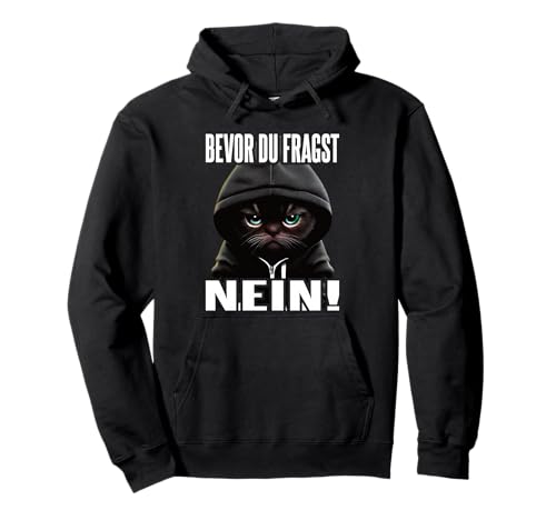 Katze Spruch Lustig Geschenk I Bevor Du Fragst Nein Pullover Hoodie
