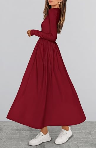 BTFBM Casual Long Sleeve Dresses Spring Dresses 2025 Wedding Guest Dress Midi Dress Flowy Bohemian Long Dress