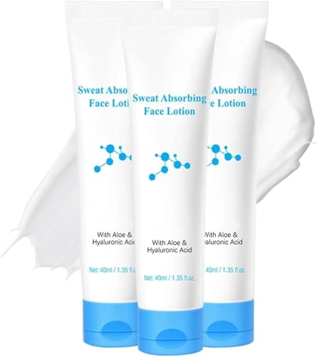 Lotion faciale absorbant la transpiration pour le sport et été