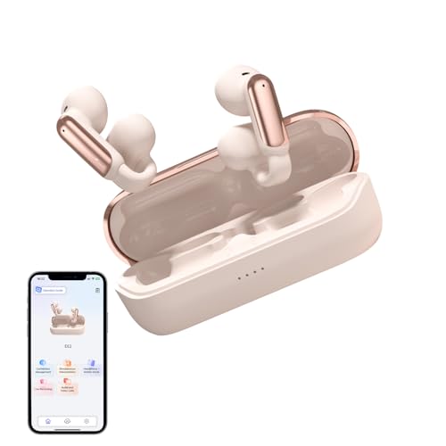 AI Translation Earbuds Real Time, 3-in-1 Translator Clip on Earbuds,160+ Languages & Accents, Open Ear Headphones,OWS Bluetooth Sport Earphones with Charging Case, Free APP Fit IOS & Android