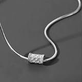 Collana Uomo Acciaio per titanio Serpente 50cm Minimalista Collana