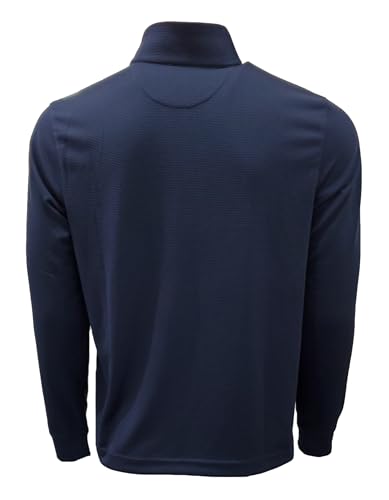 GREG NORMAN Men's Quarter Zip Polyester Stripe Sweater2