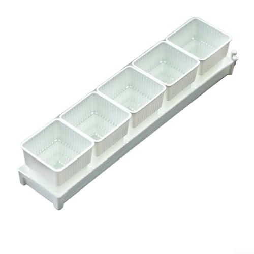 Set di vasi da fiori traspiranti con vassoio di drenaggio progettato per davanzale e giardinaggio sul balcone, adatto per varie erbe e piccole verdure (7 cm)