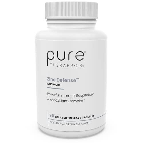 Zinc Defense - Ionophore 90 V Caps | L-OptiZinc Plus Copper Bisglycinate and Quercefit, a Quercetin Phytosome | Powerful Immune Support | Zero Fillers