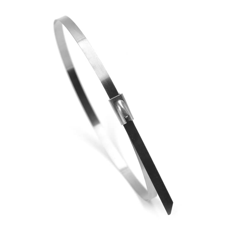 Opaski zaciskowe 40 szt. Samoblokujące opaski zaciskowe ze stali nierdzewnej 304 4,6 mm Wielofunkcyjne opaski zaciskowe metalowe blokujące 150 mm 200 mm 250 mm 300 mm 400 mm 500 mm Opaski zacisko