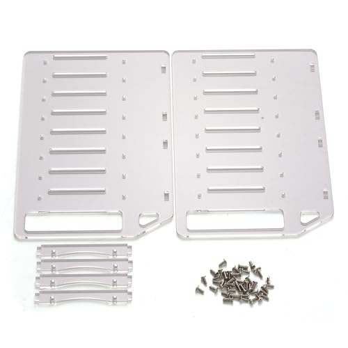 Caja para 8 discos duros 3.5" acrílica con enfriamiento miniatura 1