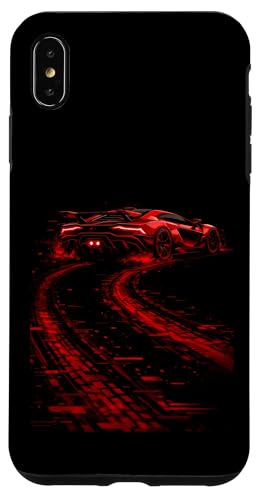 Red Drift Car Street Racing Turbo Fast Design �����Y �L�b�Y �{�[�C�Y �X�}�z�P�[�X iPhone XS Max �p