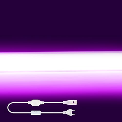 Wisada - Tira de luz LED CRI90+ [0.5m, Morada], 288 LED/m FCOB Luz LED de neón, AC220-240V, diseño DIY, IP65 resistente al agua, tira de iluminación flexible para decoración del hogar y tiendas
