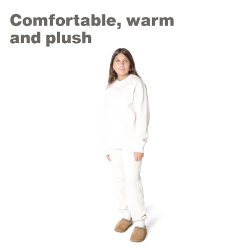 Image of EVERYDAY KIDS Girls' Cotton Fleece Sweatpants; Girls' Activewear Jogger Pants - Soft and Breathable Cotton /Poly Blend