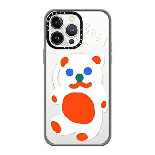 CASETiFY �R���p�N�g iPhone 14 Pro Max �P�[�X [MIL�K�i���� (2x MIL-STD-810G)/1.2m����̗����e�X�g���N���A/MagSafe �ɑΉ�] - Baby Bear by Katie Benn - Matte 