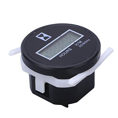 TOOLSGO Digital Mechanical Hour Meter Timer High Accuracy Industrial Hour Meter for Generators Lawn Mowers Boats Tractors Various Machinery