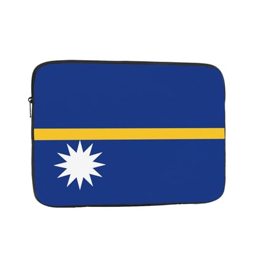 Funda de transporte para laptop y tablet, diseño de bandera de Nauru, para cafeterías, entornos de trabajo remoto