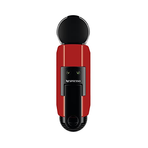 Image of De'Longhi Nespresso Essenza Mini EN 85.R Coffee Pod Machine, Welcome Set with Capsules in Different Flavors, 19 Bar Pump Pressure, Space Saving, Red