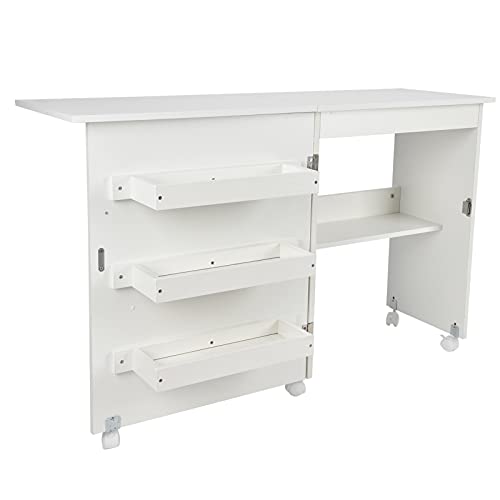 Mesa Plegable para Ordenador, Mesa para Máquina de Coser Plegable, Mesa para Máquina de Coser, Mesa para Ordenador Portátil, Escritorio, Mesa para Ordenador, Suministros para el Hogar