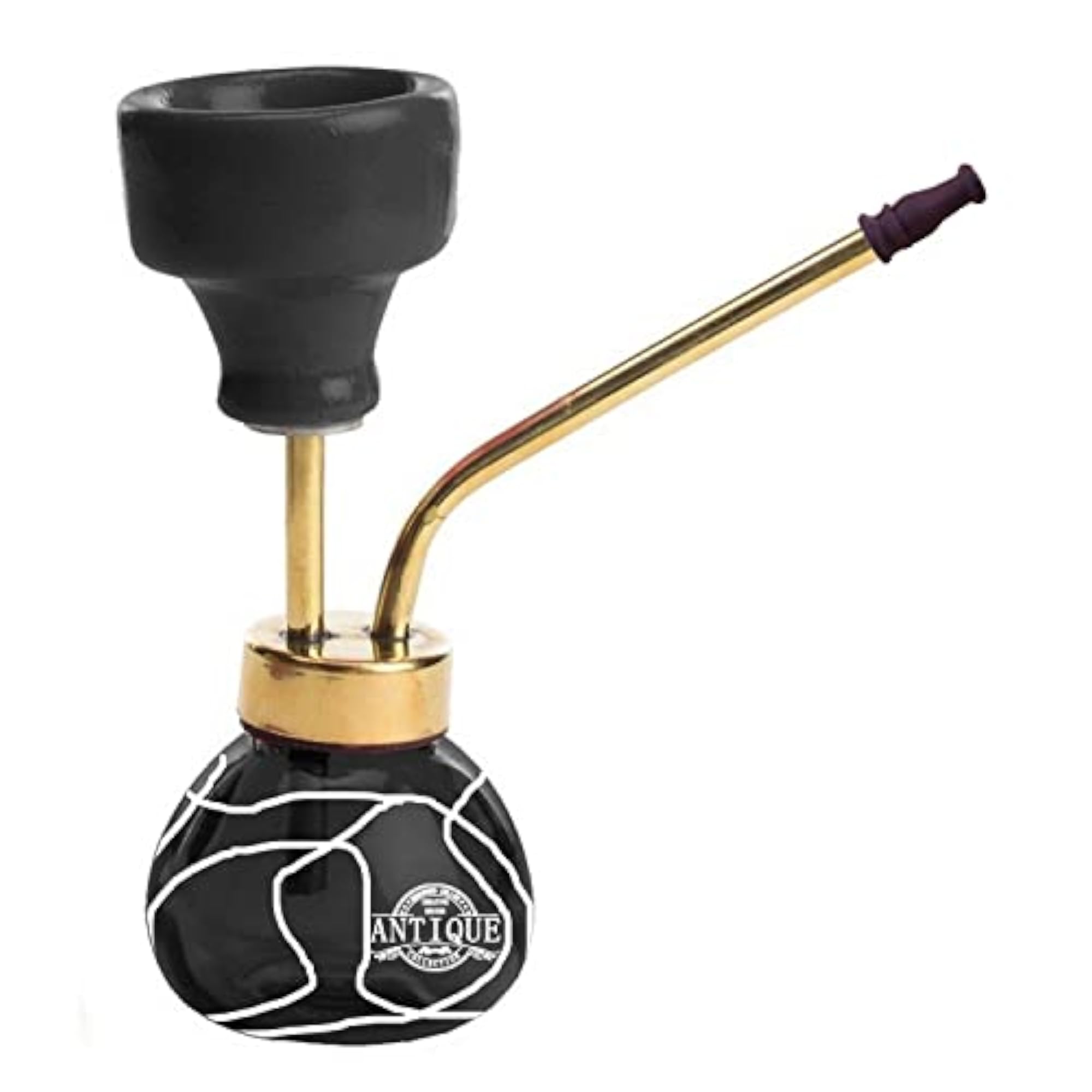 Premium Ceramic Glass Hookah, 6 Inch Design