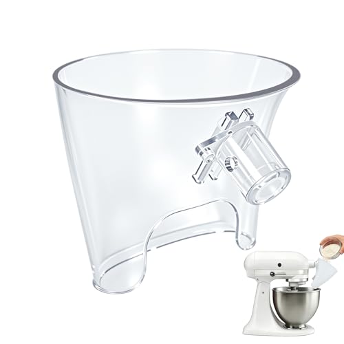 Entonnoir à Farine Compatible avec le Robot Kitchen Aid, Accessoire de Versement Compatible avec le Robot sur Socle à Tête Inclinable Kitchen Aid Artisan 5QT, Disponible en Noir, Blanc, Rouge, Violet