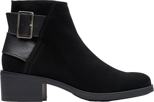 Bottines Clarks Memi Buckle chaussures en cuir à talon bloc femme