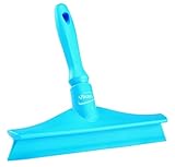 Vikan 71253 Rubber Polypropylene Frame Bench Single Blade Squeegee, 10
