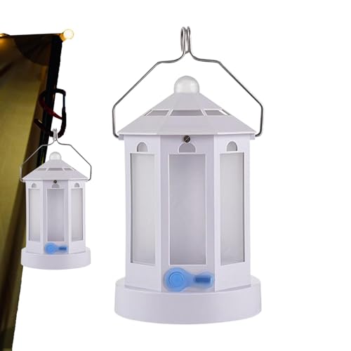 Linterna recargable al aire libre con lámpara LED retro para carpa de camping