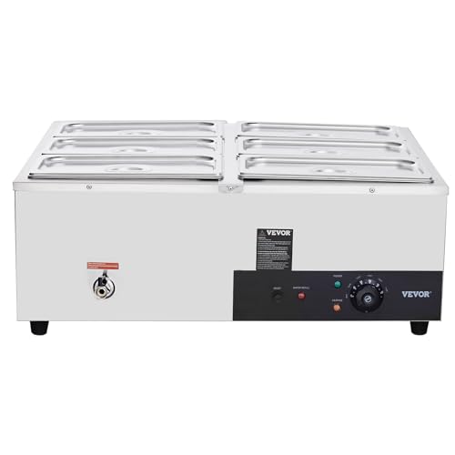 Vevor 6-PAN COMMERCIAL FOOD WARMER 6 X 8Qt Electric Steam Table thumb #10