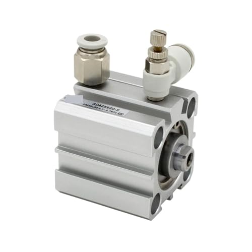 Cilindro neumático compacto de doble efecto SDA25 con carrera de 30 mm 6