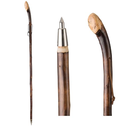 Gehstock Wanderstock Unterstützung aus echtem Kastanien Wurzelholz